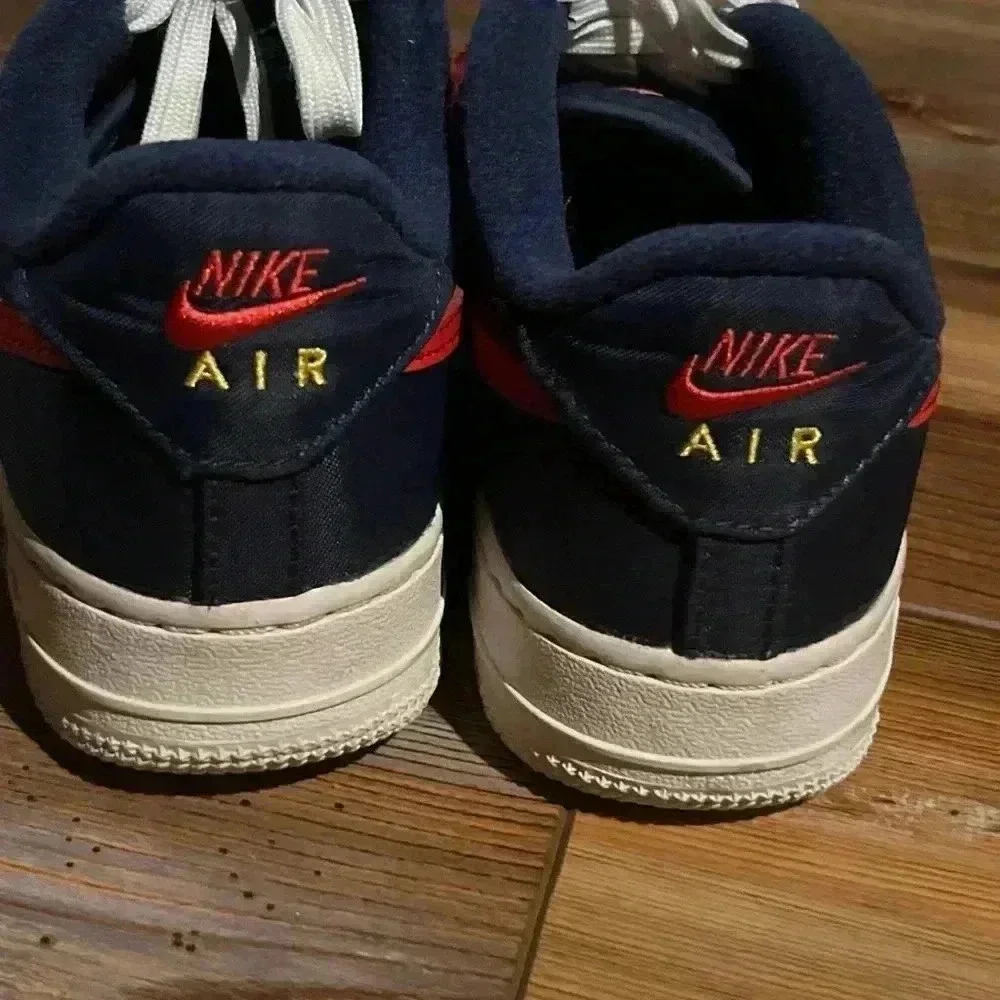 Nike Air Force 1 2017, Independence Day Obsidian White Red Size 5Y= Women’s 6.5 - Picture 2 of 8